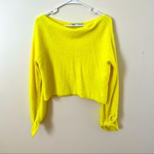 Zara - flare sleeve crop top